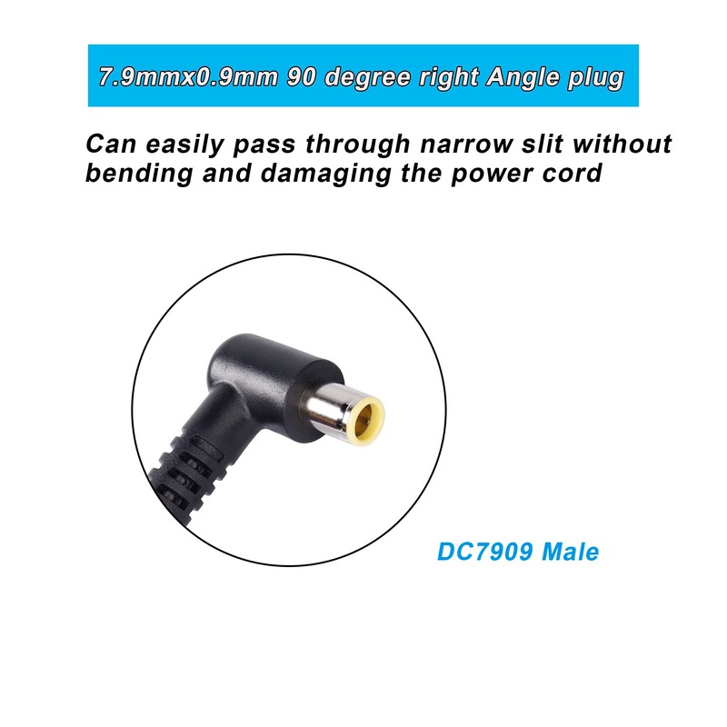 GINTOOYUN DC 8mm to XT60 Power Cable,90 Degrees Right Angle
