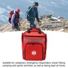 Red Firefighter Bag Large Capacity First Responder Bag Durable Emergency