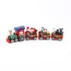 VitalBloom Christmas Decoration Train Ornament Santa Claus Figurine Decoration Gift