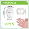6 Pcs Plastic Cord Lock Stopper End Spring Stop Toggle