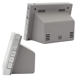 Casio DQD-710J-8JF9.1 x 11.7 x 6.8 cm Alarm Clock, Radio-controlled Digital Double Alarm, Temperature Humidity Calendar Display, Silver