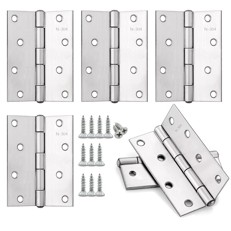 Pack of 4 Hinges Foldable 100 mm x 70 mm,