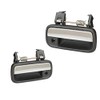 PAR MANIJAS PUERTA EXTERIOR con hoyo cromado - Compatible con