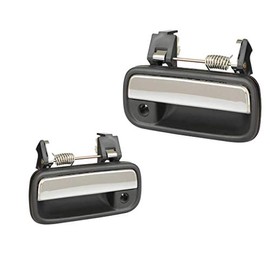 PAR MANIJAS PUERTA EXTERIOR con hoyo cromado - Compatible con Toyota Pick Up 1989-1997