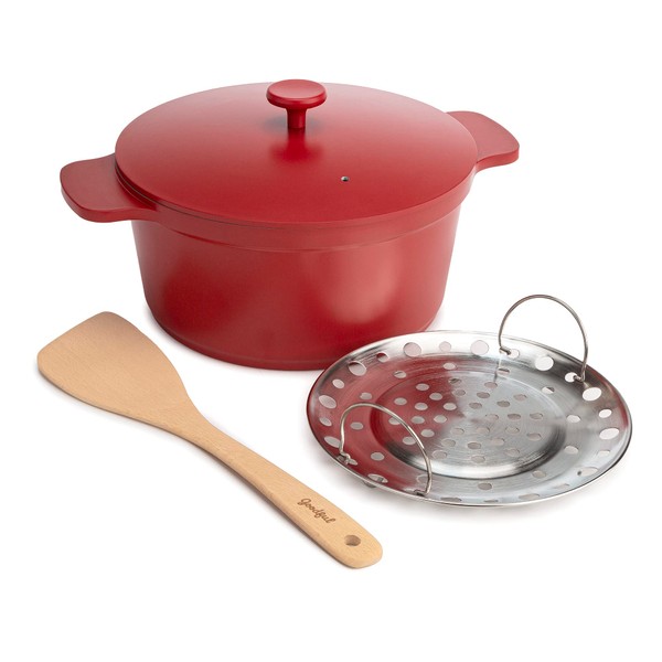 Goodful All-In-One Pot, Multilayer Nonstick, High Performance Cast Dutch Oven