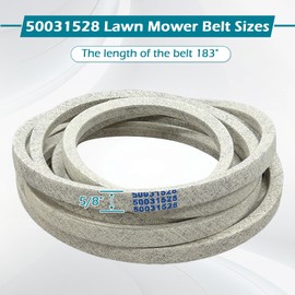 Earthtec 50031528 Drive Deck Belt Replacement for Bush Hog RDTH84 Lawn Riding Mower，Compatible with Yazoo Kees 104336 539104336 510201301 5/8" x 183"