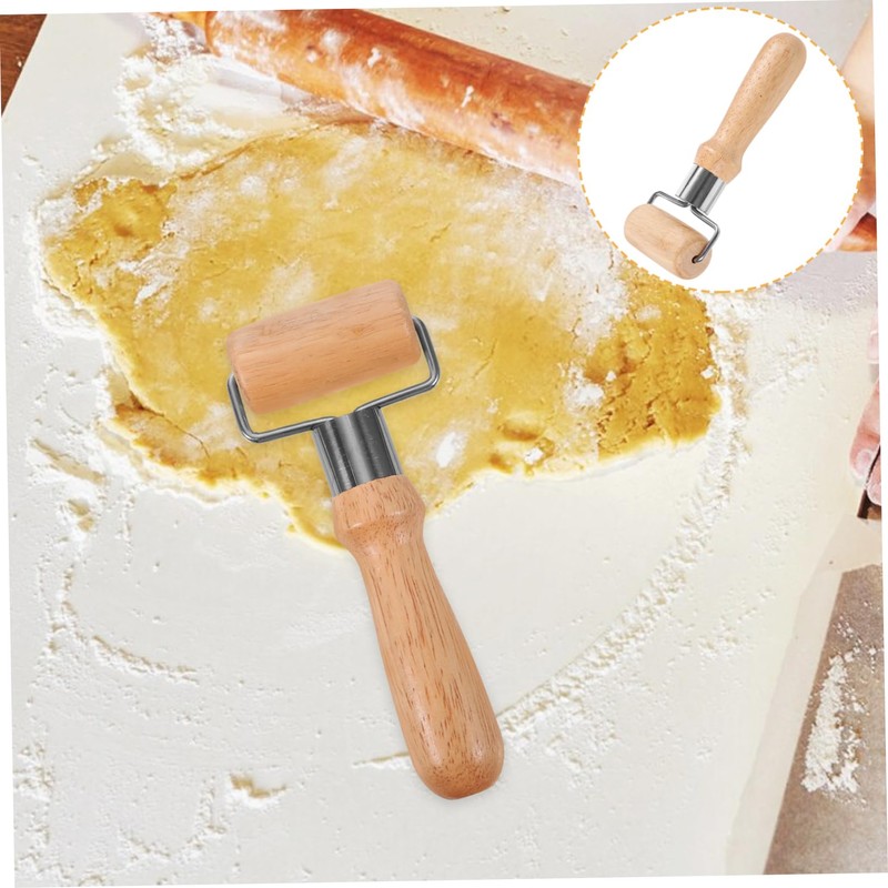 Ipetboom Wooden Rolling Pin Ergonomic Pastry Roller for Baking Smooth