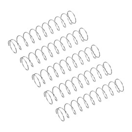 QUARKZMAN Compression Spring 304 Stainless Steel Spring Spring Tension Springs Spring 8 mm AD 0.4 mm Wire Size 40 mm Free Length Coil Spring Coil Springs Spring Steel Spring Silver Pack of 5