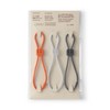 MUJI 23101448 Rubber Cable Ties with Lock, Set of 3