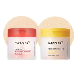 [medicube] Mix & Match Toner Padㅣ Pore, Use After Spot, Brightening Care for Clear & Glass Glow SkinㅣTikTok Viral Toner Pads:_Red & Gold for Use After Spot & Brightening