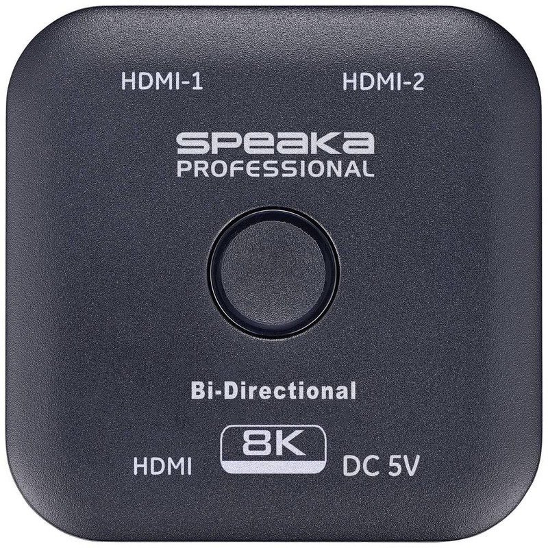 SpeaKa Professional SP-11990132 2 Port HDMI Switch UHD 8K @
