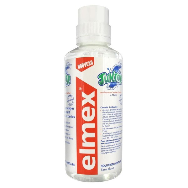 ELMEX Junior 6-12 ANS Solution dentaire sans alcool (400 ml)