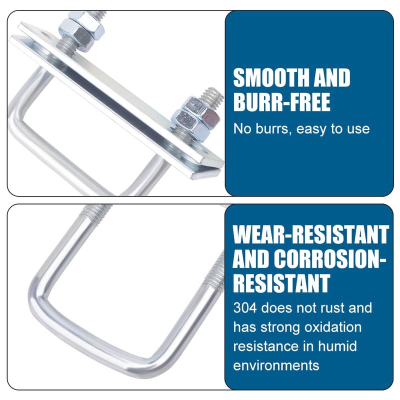 U-bolt M8 U bracket with thread U bolt square 4