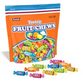 Tootsie Roll Fruit Chews, Gluten Free Assorted Fruit Flavors, 14.37 oz