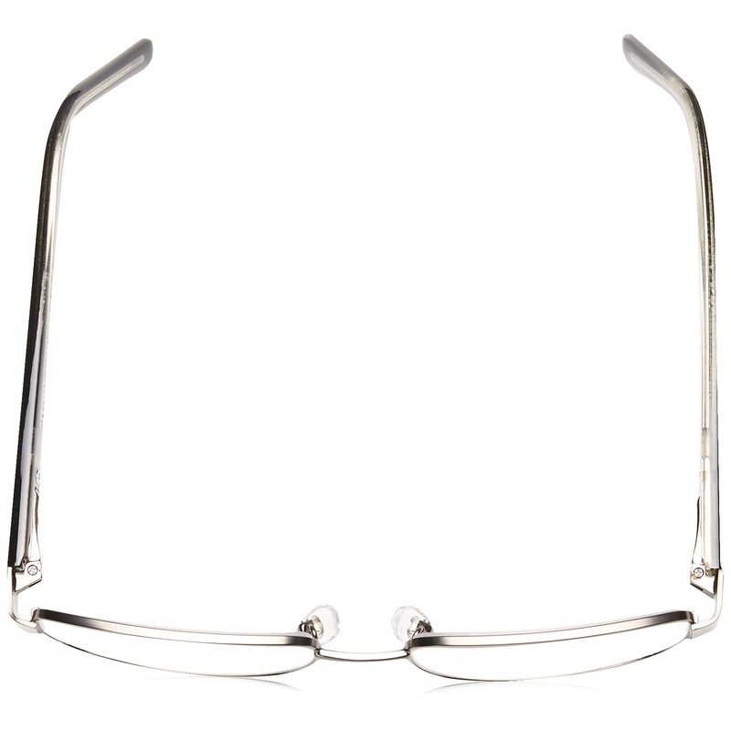 Foster Grant Wes Men's Rectangular Multifocus Glasses (Gunmetal, 1.25)