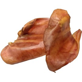 BULLYSTICKS & MORE Pig Ears for Dogs - Large Whole Ears (16 Count) - Dehydrated Pork Ear Dog Chews - No Hide - Animal Ear Bones for Dogs - Long Lasting Dog Chews