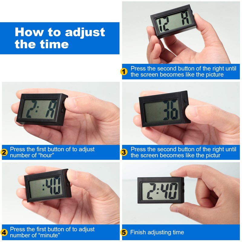 Frienda 24 Pieces Mini Digital Clock Small Digital Clock Stick