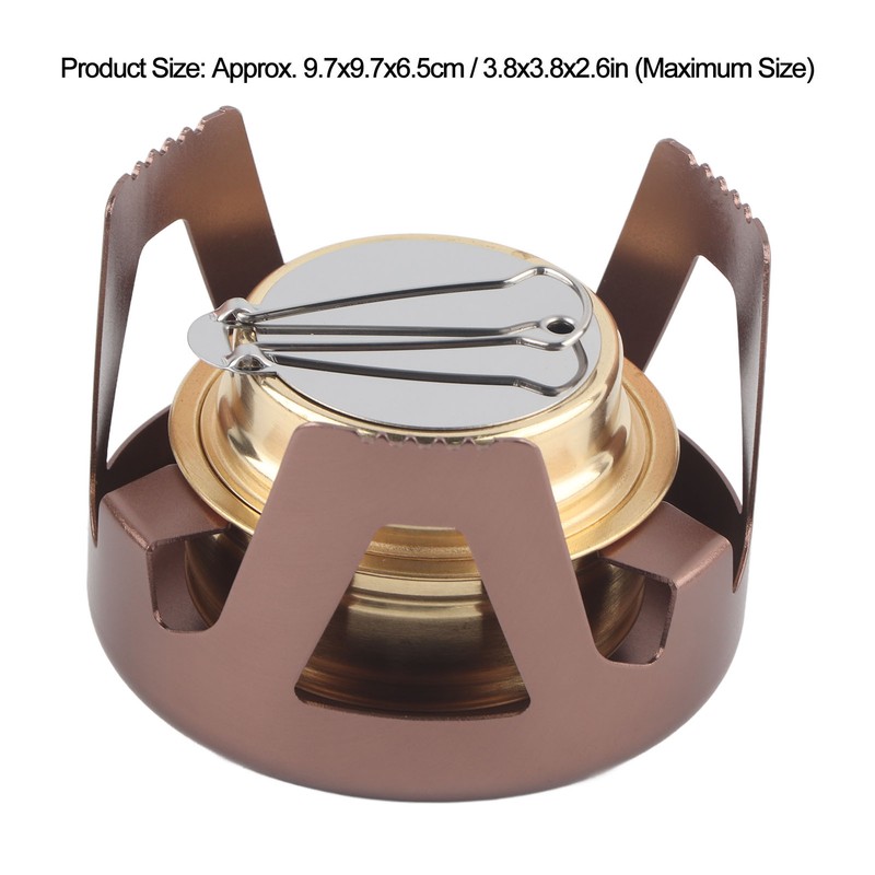 Portable Ethanol Stove Burner Outdoor Camping Cooker Furnace Cookware with