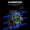 Lige Men's Watch Quartz Date Alarm Digital Luminous 5ATM Waterproof