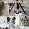 Rotating Display Stand 10'' LED Light Turntable Stand Black Spinning