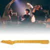 Electric Guitar Neck Yellow Maple Wood 22 Frets Musical Instrument