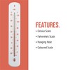 Wall Thermometer 215mm - Colour Coded Room Thermometer - Made