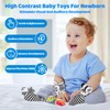 AJsupojouet Baby Rattle Socks & Wrist Toys 0-12 Month，High Contrast