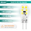 DiCUNO G4 LED Bulb 12V, 20W Equivalent, Daylight White 6000K,
