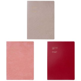 Marks CDR-TYD01-RE Notebook, Diary, Year-free, Beginning in January, A5 Size, TYD, 3 Year Consecutive Diary, Soft Cover, Red, Childcare Diary, Childcare Diary, Growth Record, Children, Gift, Date Free