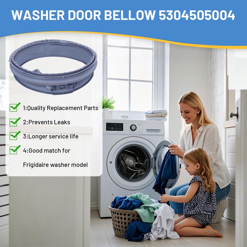 5304505004 for Electrolux Washer Door Seal EFLS627UTT0 EFLS617STT0 EFLS527UIW0 EFLS517SIW0