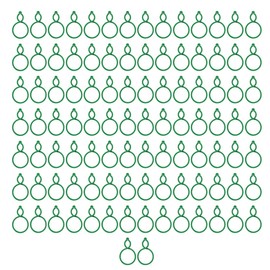 Haobase 100Pcs Plant Support Clips, Green, Modern, Plastic, Helps Secure Plants Upright