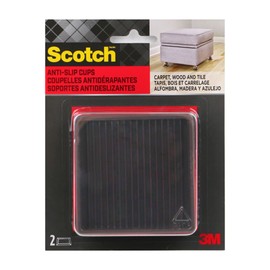 Scotch Anti-Slip Cups, 3 in. x 3 in. (Brown) / 2-Pack