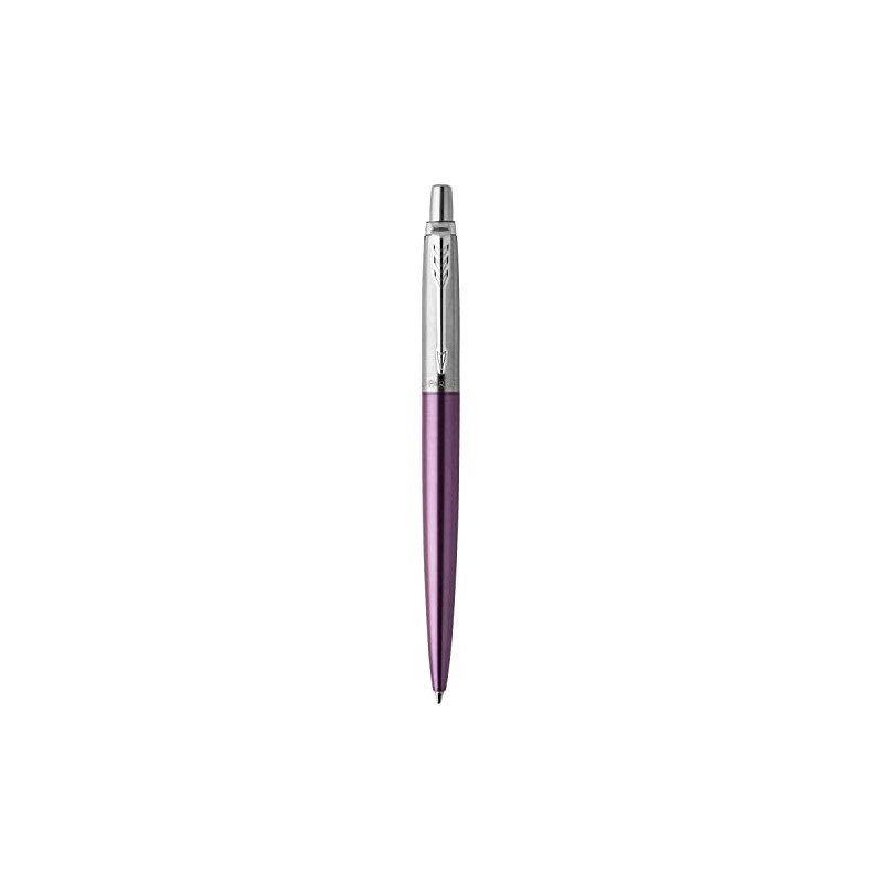 Parker Jotter Core Boligrafo Violeta Terminado En Cromo Tinta Azul