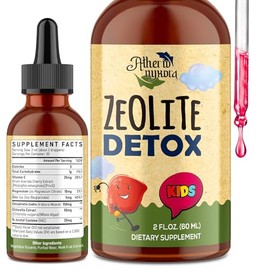 Atherionyxora Zeolite Detox for Kids - Detox Supplement, Gentle & Natural & Sweet-Tasting, Contains Clinoptilolite Zeolite, Vitamin C, Magnesium, and Zinc,60ml