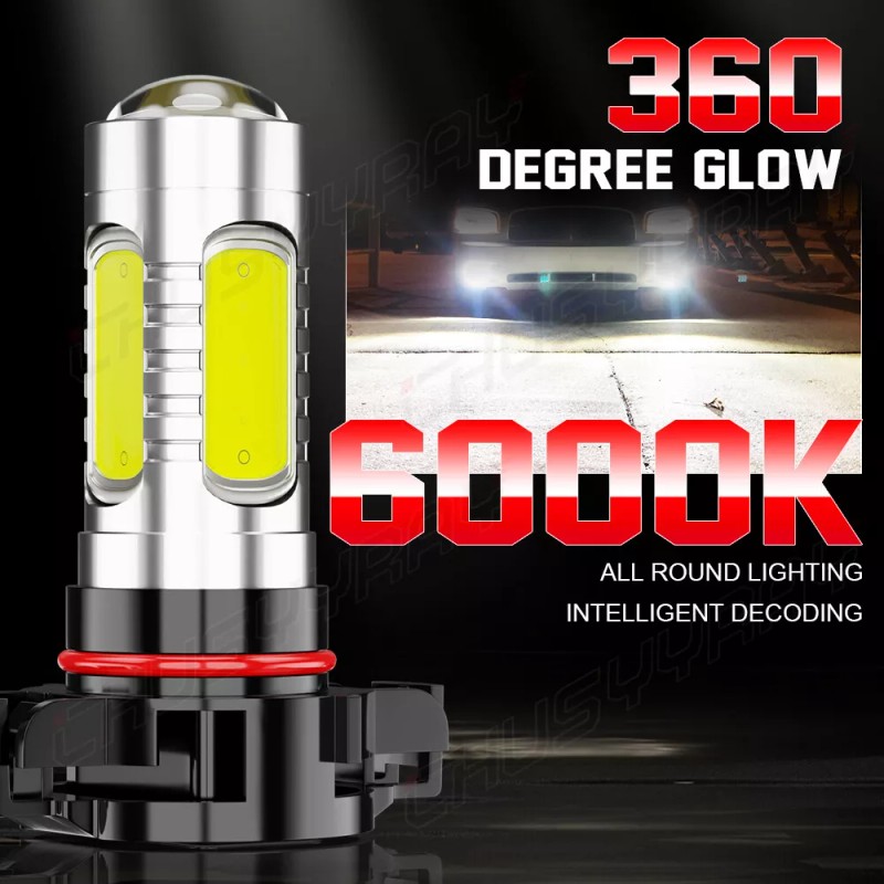 CHUSYYRAY White 15-SMD High Power LED Daytime Running Light Bulbs