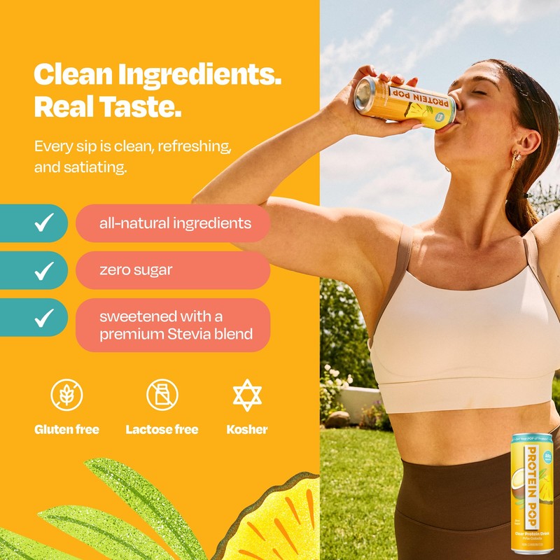 Protein Pop - Ready to Drink Clear Protein Shakes |