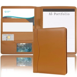Padfolio Folder Portfolio Leather Organizer Binder Portfolio Storage Clipboard with Cover for Legal Pad Holder Letter Size A5 Writing Padfolio Pad for Business School Office