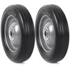 (2-Pack) AR-PRO 6” x 1.5” Flat Free Solid Rubber Wheel