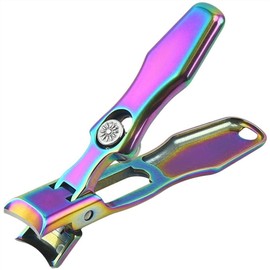 TKhits Nail Clippers for Feet, Wide Opening Nail Clipper, Thick Nails, Cuts Well, Splatter-Free, Nursing Care, Rainbow Color