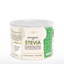 Stevia & Erythritol Sugar Substitute | Twice as Sweet as Sugar | 350g