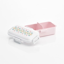 Skater PFLB6AG-A Bento Box, Tenpyo Pattern, Dreamy, Light Crimson, 18.9 fl oz (530 ml), Antibacterial, Fluffy, Domed Lid, For Women, Made in Japan