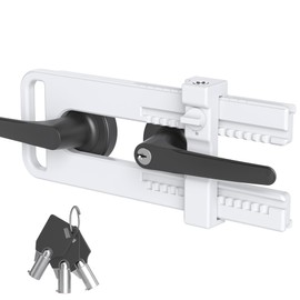 AST Childproof Double Door Security Lock, Adjustable Keyed French Door Lock
