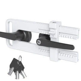 AST Childproof Double Door Security Lock, Adjustable Keyed French Door Lock