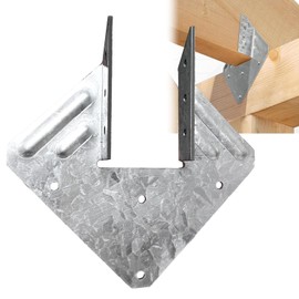 12 Pack Hurricane Ties, 13 Gauge(Thickness 2.2mm) Hurricane Straps, Hot Dip Galvanized Rafter Brackets, Fit 2x4,2x6 Truss to Rafter Connector, Joist Hangers