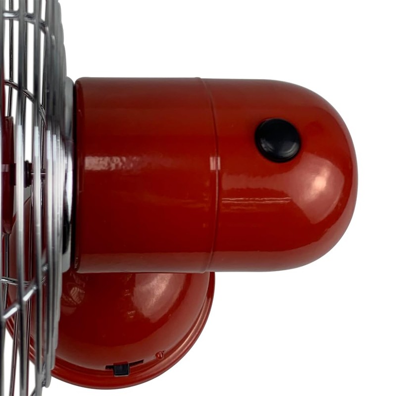 Good Housekeeping 92521 All-Metal 5" Retro Oscillating USB-Powered Personal Fan,