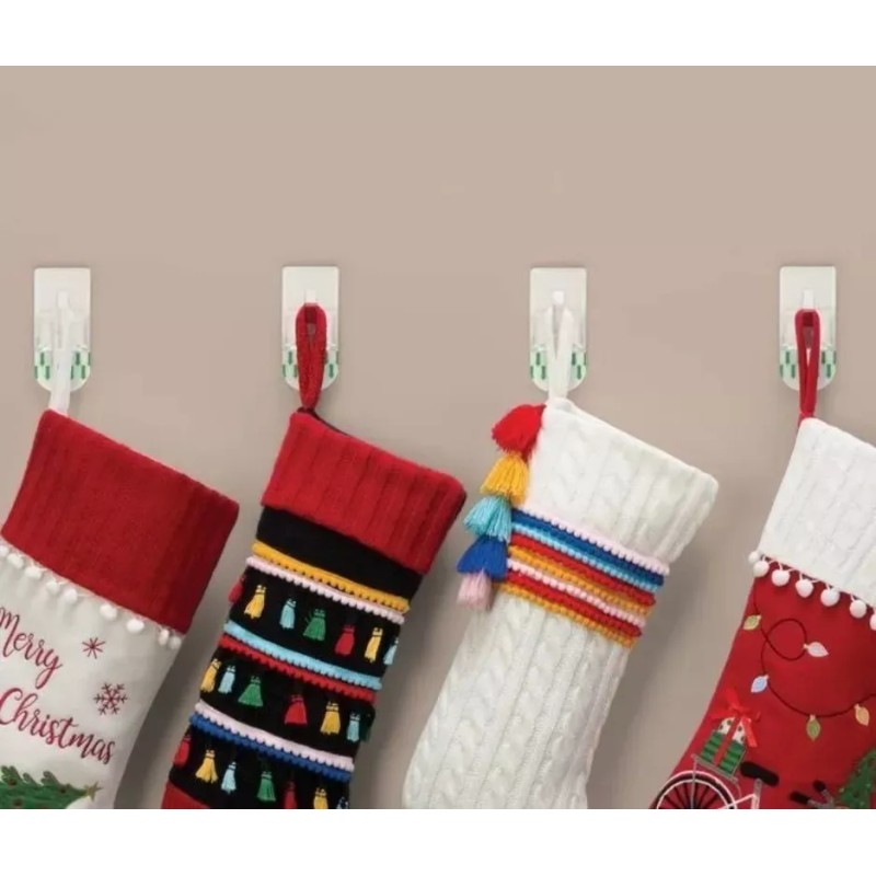 Betterware Set De 4 Ganchos De Plástico Ganchitos Cero Clavos