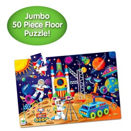 The Learning Journey: Jumbo Floor Puzzles Out in Space - Extra Large Floor Puzzles for Kids - Preschool Toys & Activities for Children Ages 3-6 Years (50 Pieces)