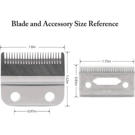 2 Set Stagger Tooth Hair Clipper Blades for Wahl Clippers Wahl 5-Star Senior Magic Clip Compatible with 8148, 8504, 1919, 2241, 2240, 8591