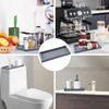 2 Stück Bad Silikon Tablette, Silikon Ablageschale, Silikone Badezimmertablett Tabletts,