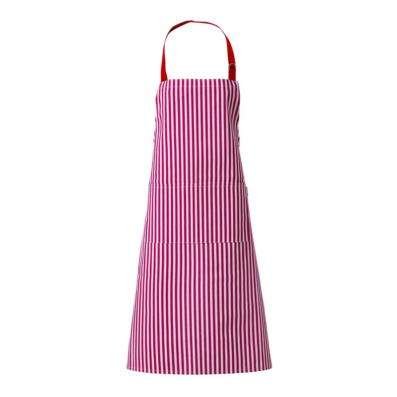 Zihuatailor Striped Apron with Pockets for Women Cooking Apron for